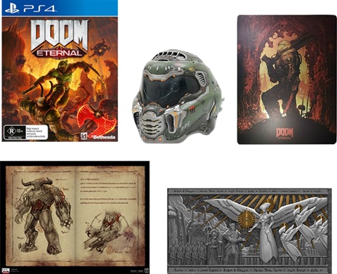 Doom Eternal Collector's Ed. w/Helmet, Book, Print & Steelbook (No